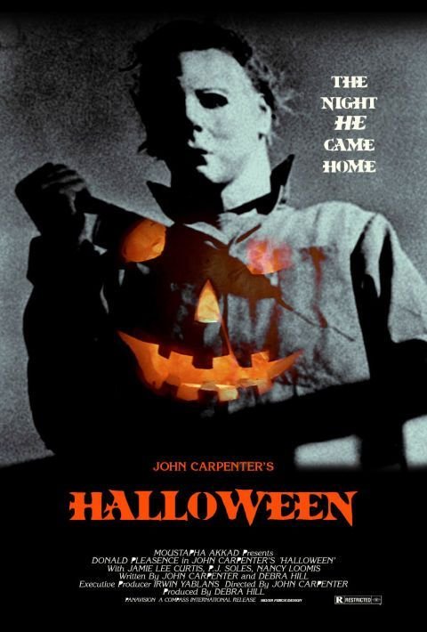 imagen de poster de halloween de john carpenter