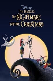Ilustración de Pesadilla antes de Navidad con Jack Skellington, con la estética de Tim Burton.